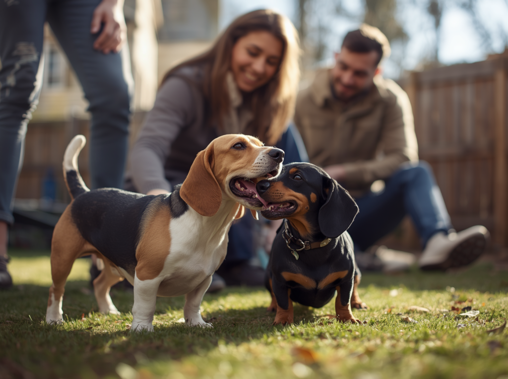 Beagle and Dachshund