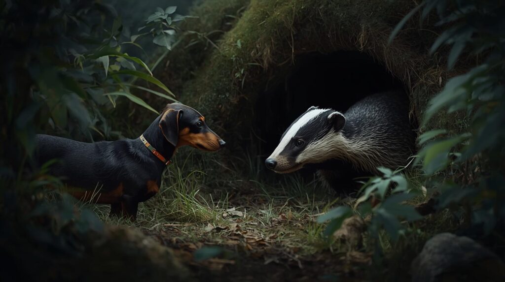 Current image: Dachshund vs Badger
