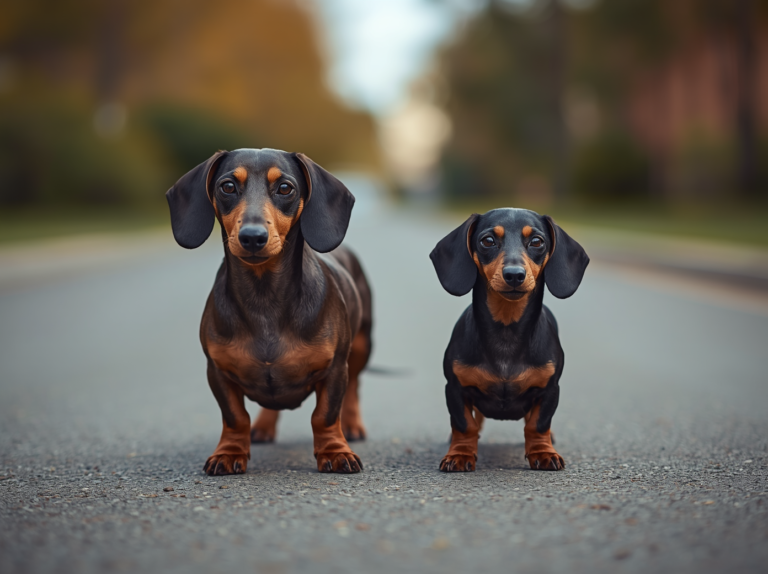 Dachshund vs Mini Dachshund
