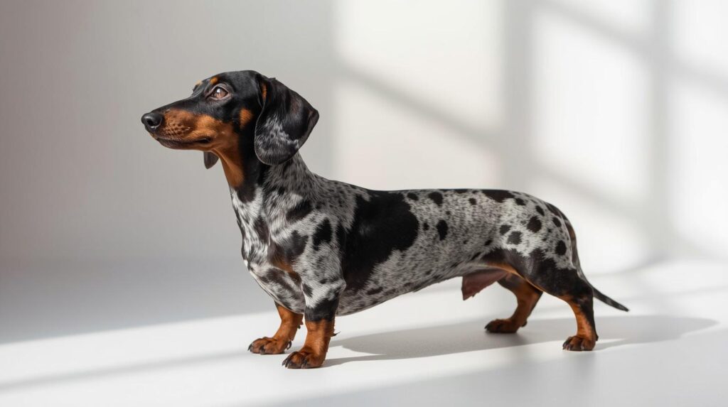 Dapple dog dachshund