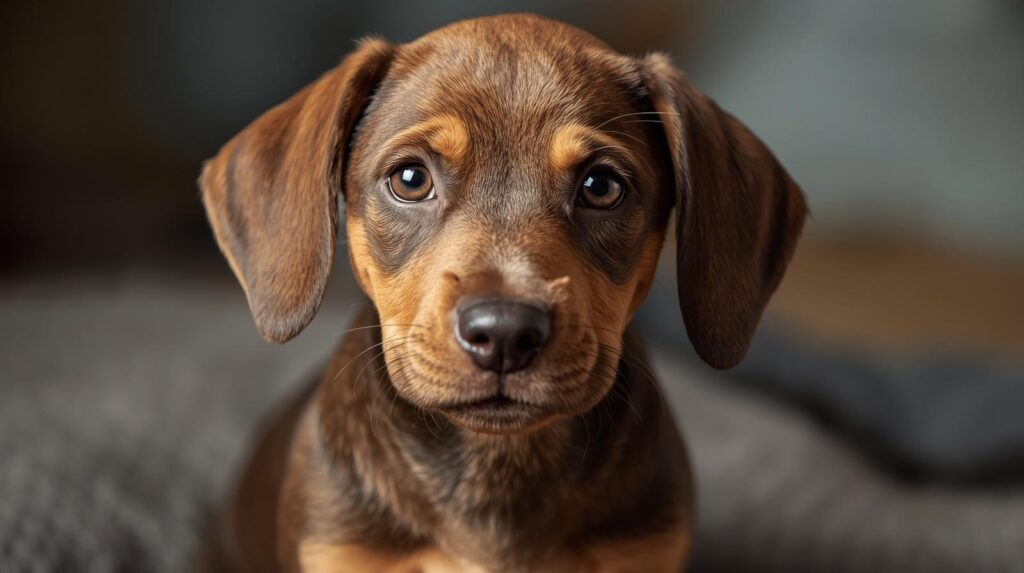 Pitbull Dachshund mix puppy