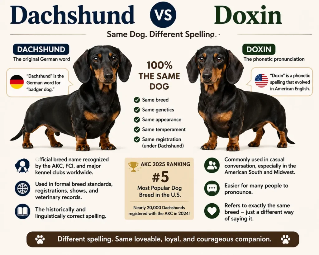 Dachshund vs Doxin