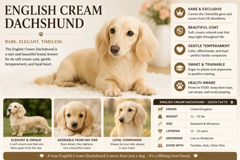 English Cream Dachshund