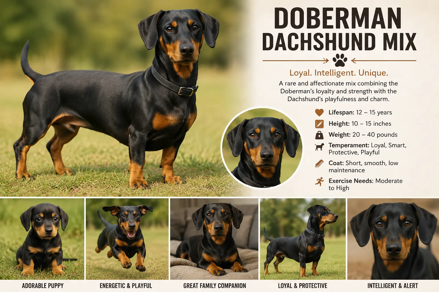 Doberman and Dachshund Mix