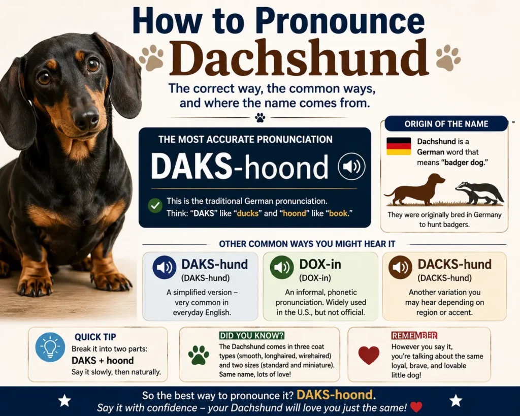 How to Pronounce Dachshund