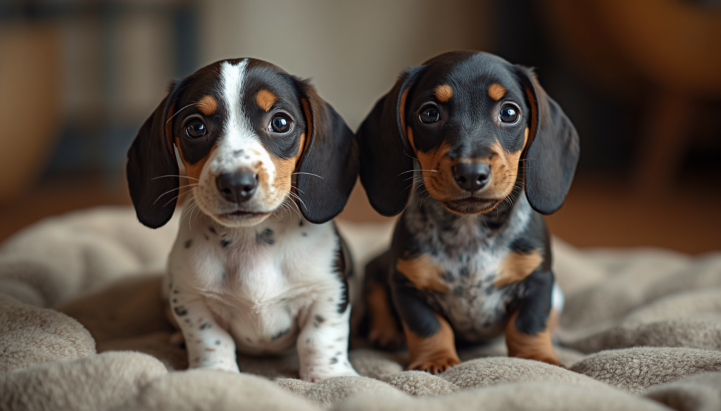 Piebald and Dapple Dachshund