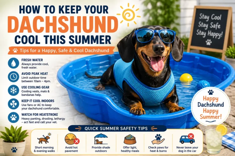 How To Keep Your Dachshund Cool This Summer
