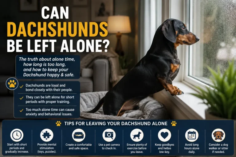 Can Dachshunds Be Left Alone
