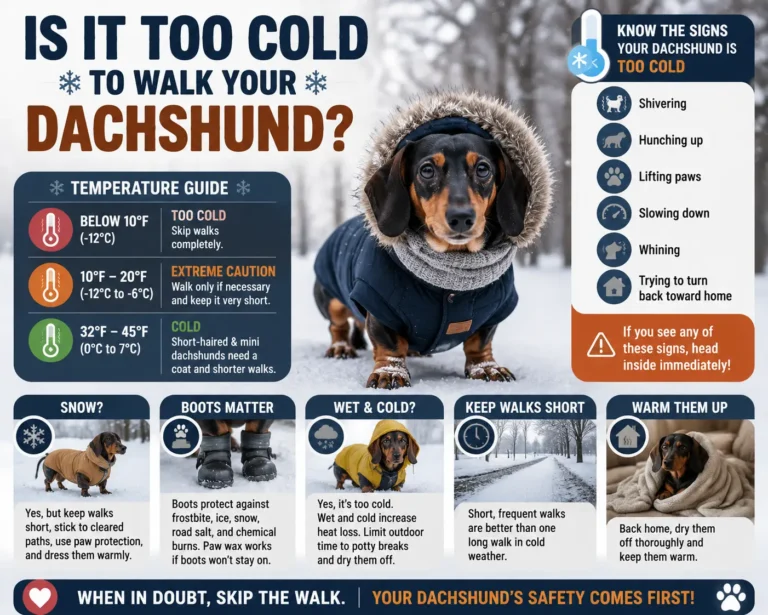 Is It Too Cold To Walk Your Dachshund