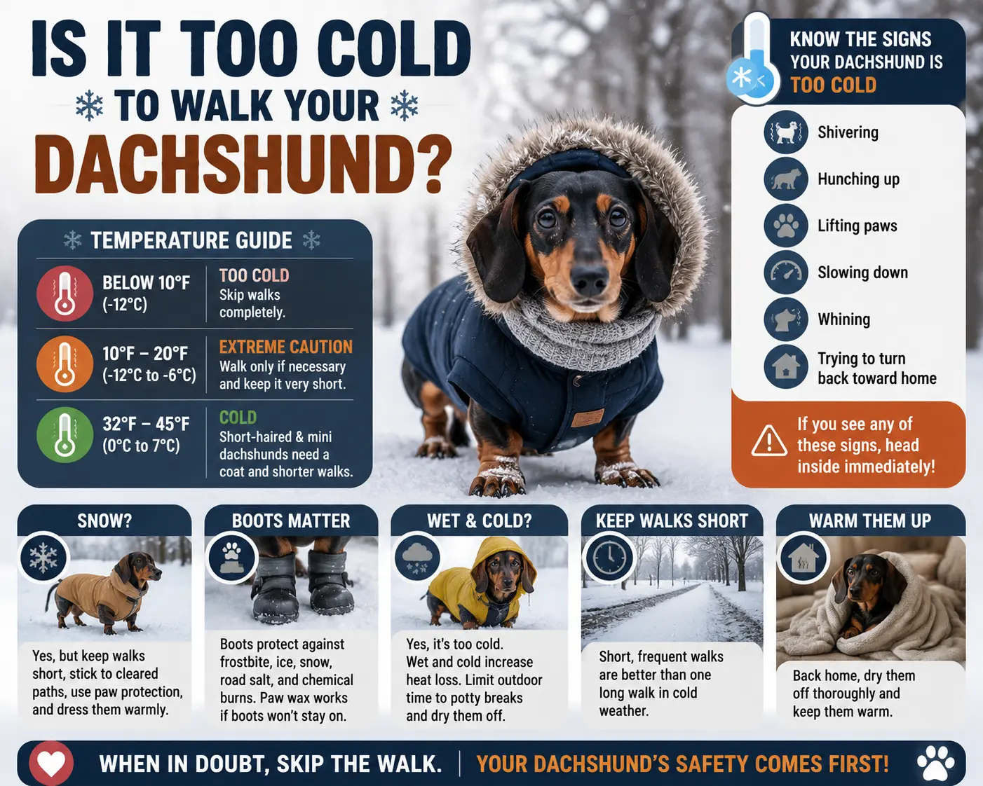 Is It Too Cold To Walk Your Dachshund