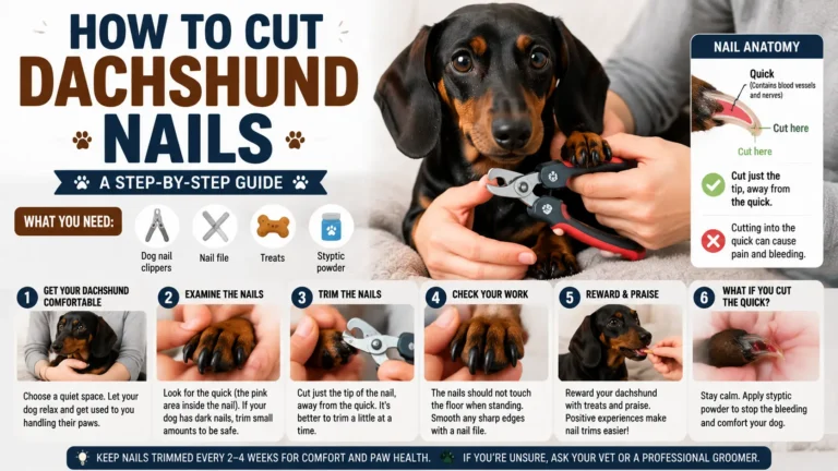 how to cut dachshund nails