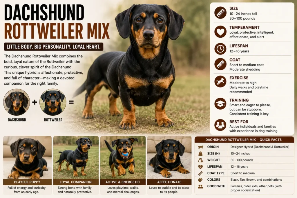 Current image: Dachshund Rottweiler Mix