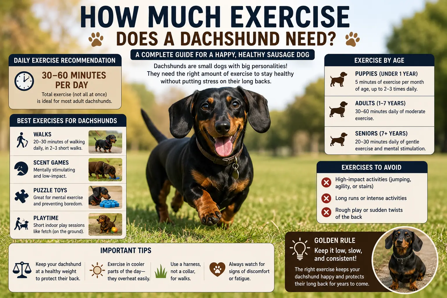 How Much Exercise Does a Dachshund Need