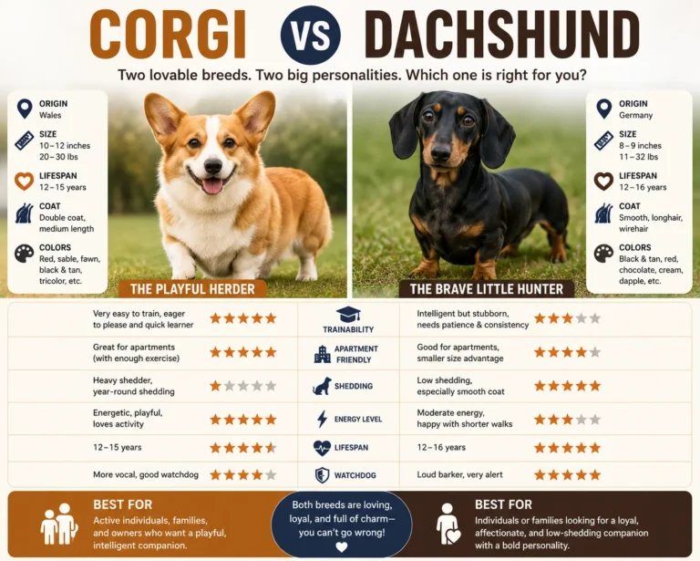 Corgi vs Dachshund