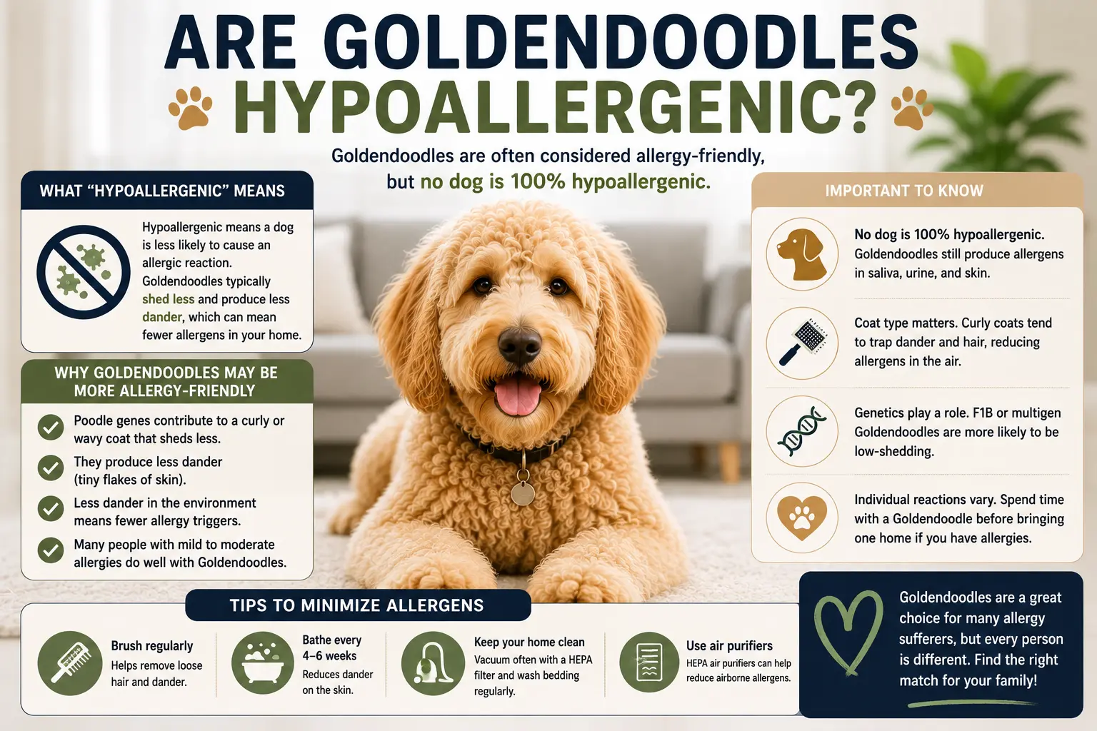 Are Goldendoodles Hypoallergenic