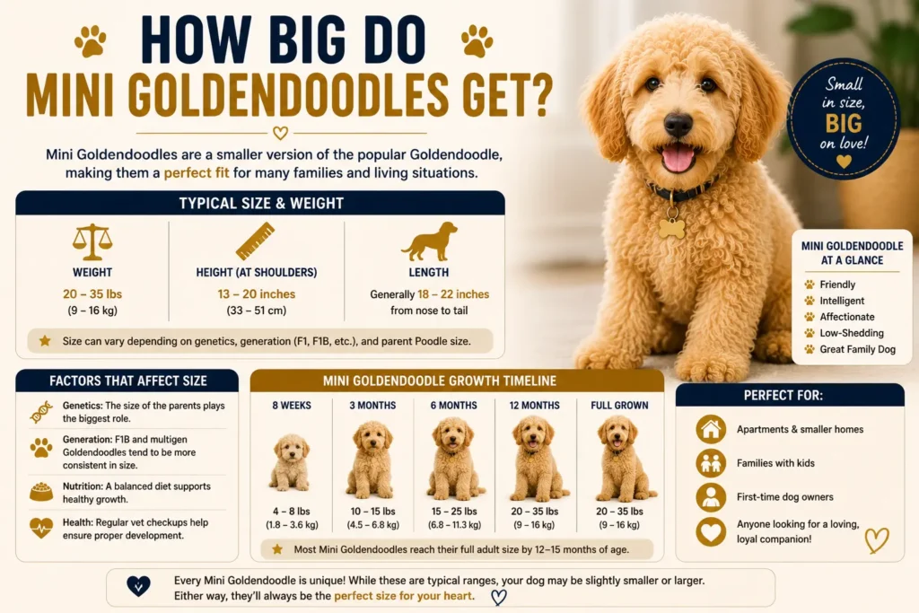 How Big Do Mini Goldendoodles Get
