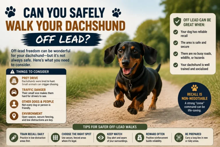 Can You Safely Walk Your Dachshund Off Lead