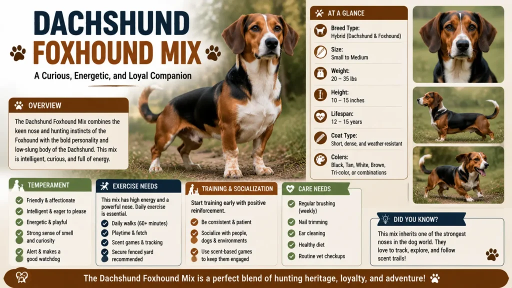 Current image: Dachshund Foxhound Mix