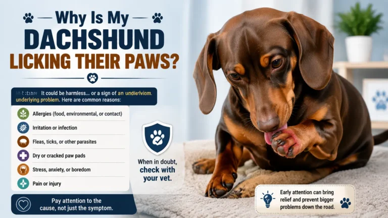 Why Is My Dachshund Licking Their Paws